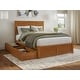 preview thumbnail 67 of 152, Nantucket Platform Bed with Footboard and Storage Drawers Light Toffee - Queen