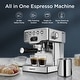 20-Bar Espresso Machine with Milk Frother-Home Espresso Maker,Latte ...