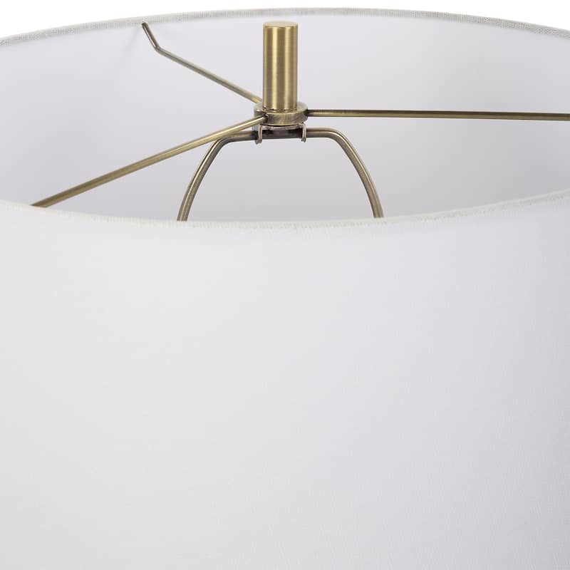Uttermost Estelle Glass Table Lamp - 22"H,   Shade 10"H x 17"Dia. 