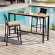 preview thumbnail 55 of 131, Crestlive Products Patio Outdoor Rectangle Bar Table Combinable Pub Table