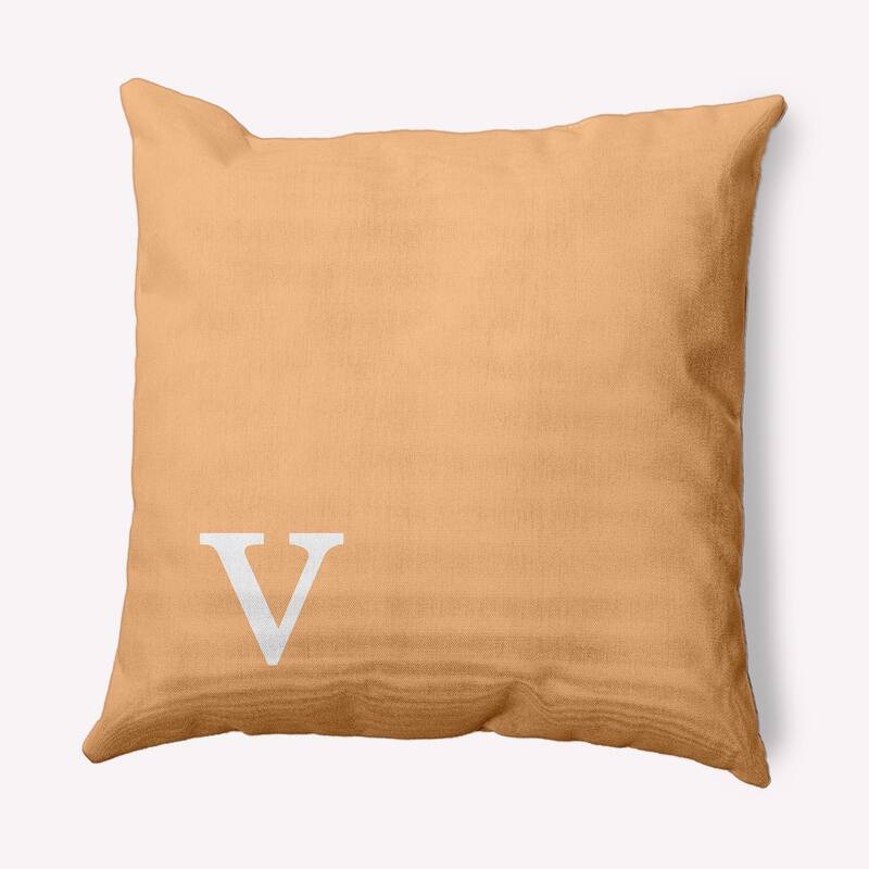 Modern Monogram Decorative Throw Pillow - 18" x 18" - v