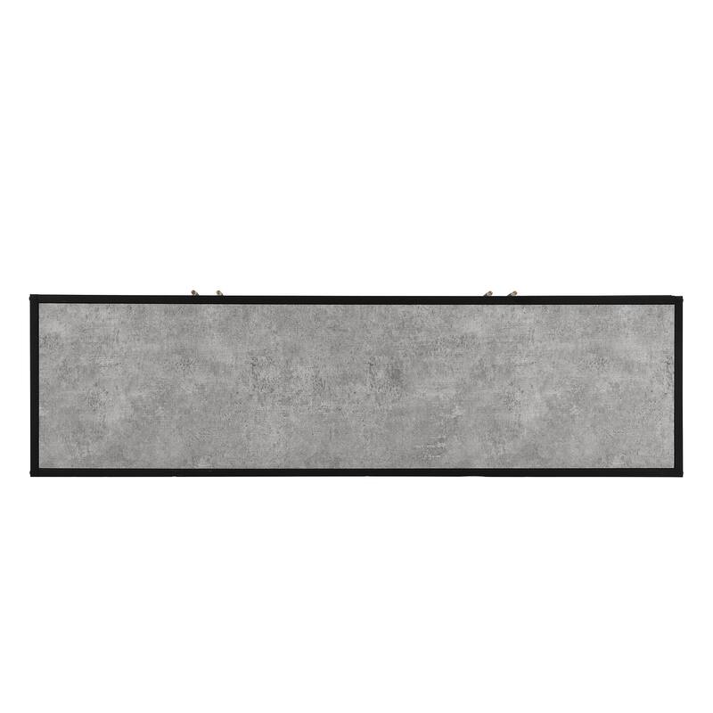 Distinctive Features of A Four-Door Sideboard with Metal and Cross-Leg Design,Suitable for Living Rooms