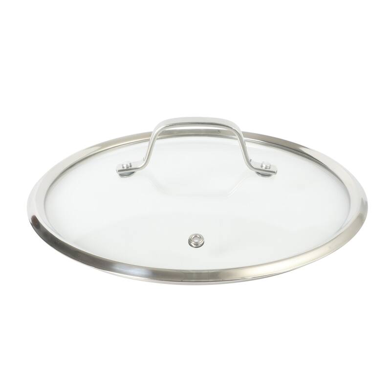 Sur La Table Kitchen Essentials 3-Piece 5.3-Quart Stainless Steel Dutch Oven with Steamer Insert & Glass Lid