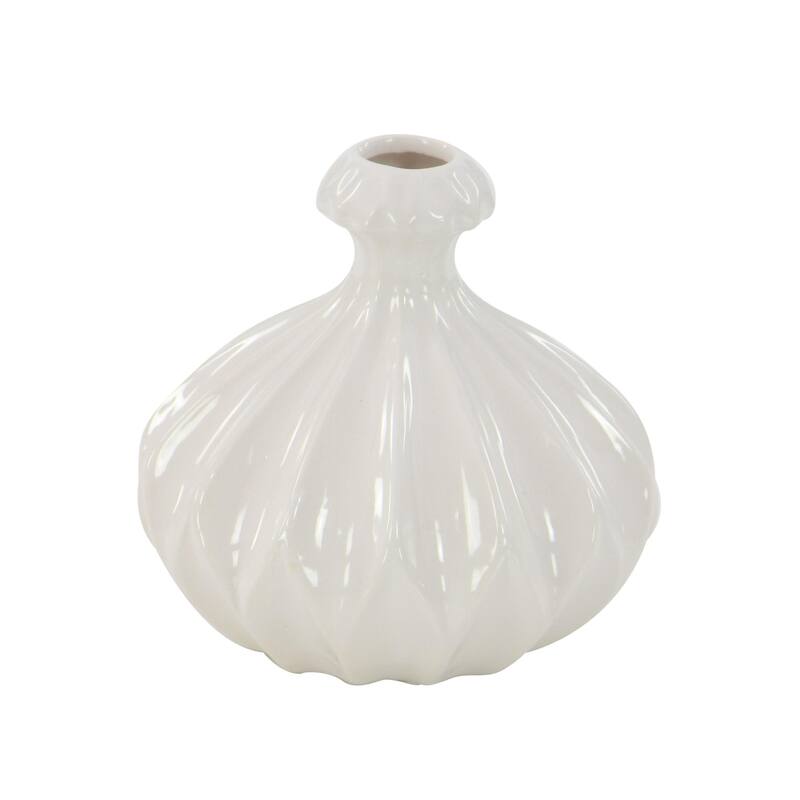 CosmoLiving by Cosmopolitan Metal Slim and Cone Geometric Vase with Handles (Set of 2) - Gold, Silver, Dark Gray, White, Black