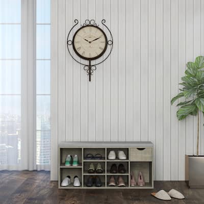 Storage Bench, Shoe Bench, Entryway Bench with Padded Cushion