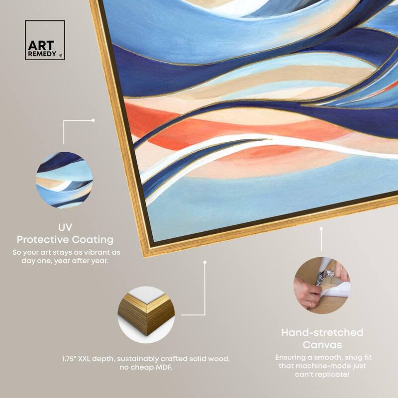 Glowing Blue I Canvas by Art Remedy