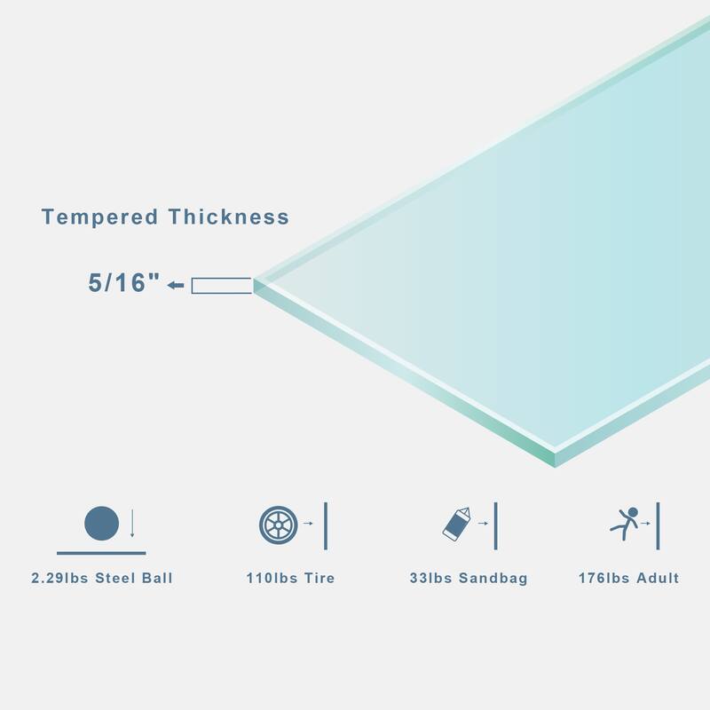 Frameless Shower Door, Single Sliding Shower Door