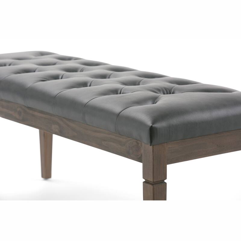 WYNDENHALL Hopewell 48 inch Wide Traditional Rectangle Ottoman Bench