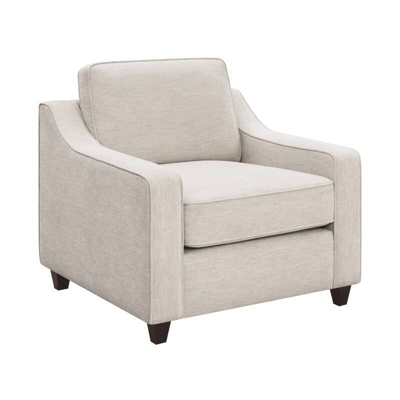 Mahaffey Beige 3-Piece Cushion Back Living Room Set