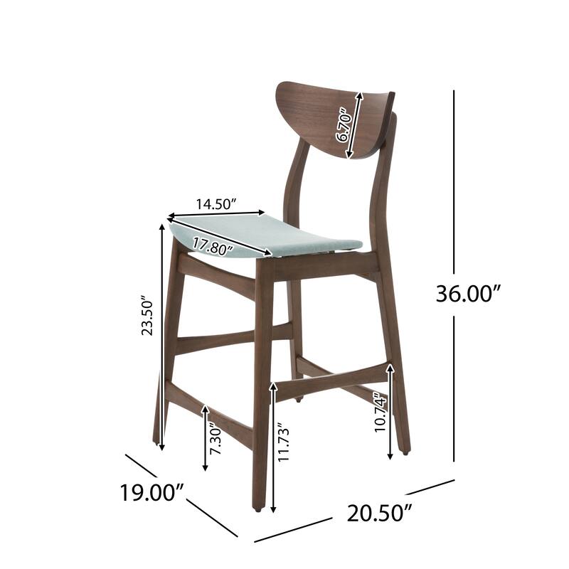 Carson Carrington Lund Wood 24-inch Counter Stool (Set of 2) by Christopher Knight Home