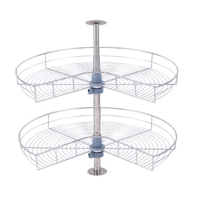 Dowell Lazy Susan 24" Diameter - 270 Degree Double Rack Stainless Steel