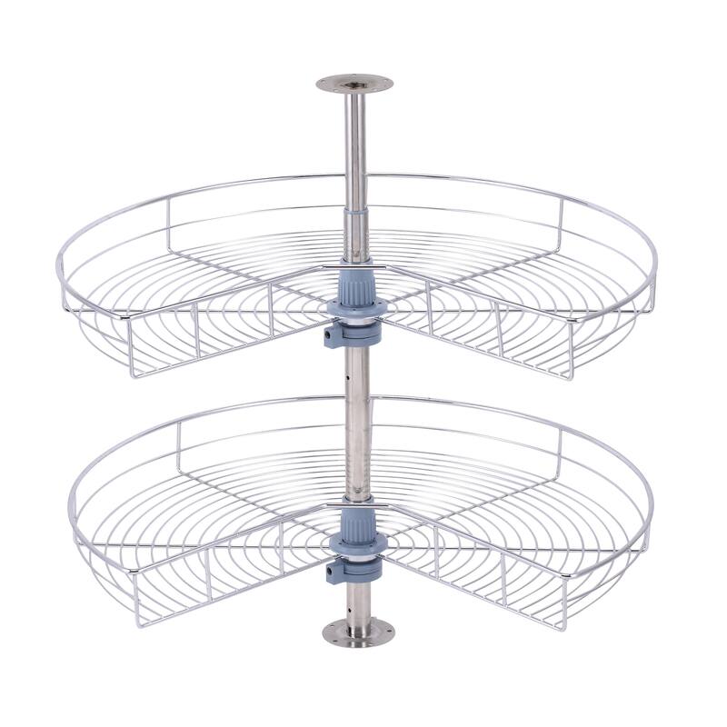 Dowell Lazy Susan 32" Diameter - 270 Degree Double Rack Stainless Steel