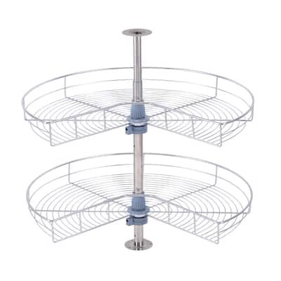 Dowell Lazy Susan 32" Diameter - 270 Degree Double Rack Stainless Steel