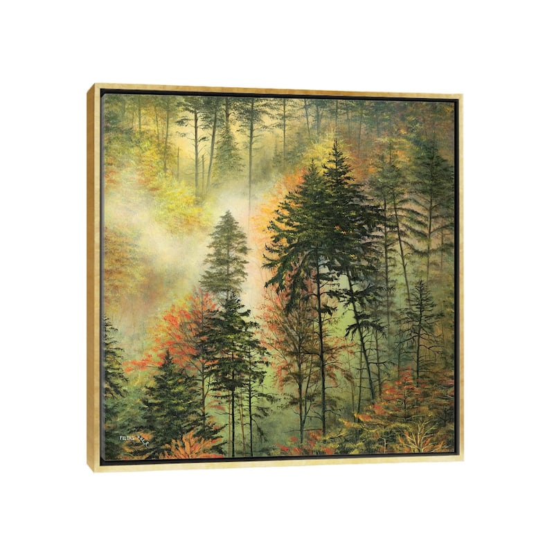 iCanvas "Northwest Glory" by ColorByFeliks Framed Canvas Print - Gold - 12x12
