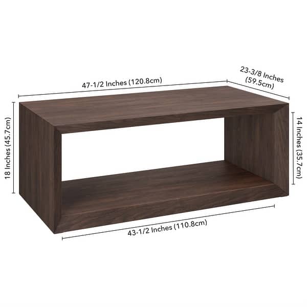 dimension image slide 0 of 3, Osmond 58" Wide Rectangular Coffee Table