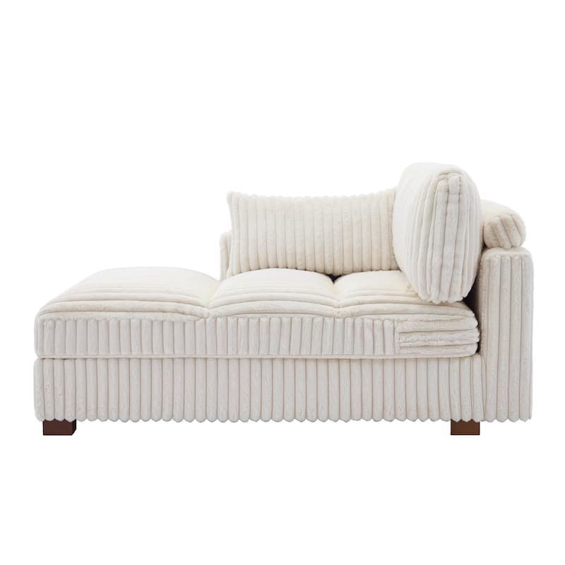 Oversized L-Shape Upholstered Chaise Lounge Sofa Couch