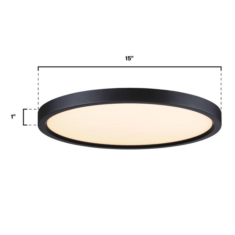 Westinghouse Lighting 15 Inch 30 Watt Dimmable LED Indoor Flush Mount Fixture with Color Temperature Selectable - 15 Inch