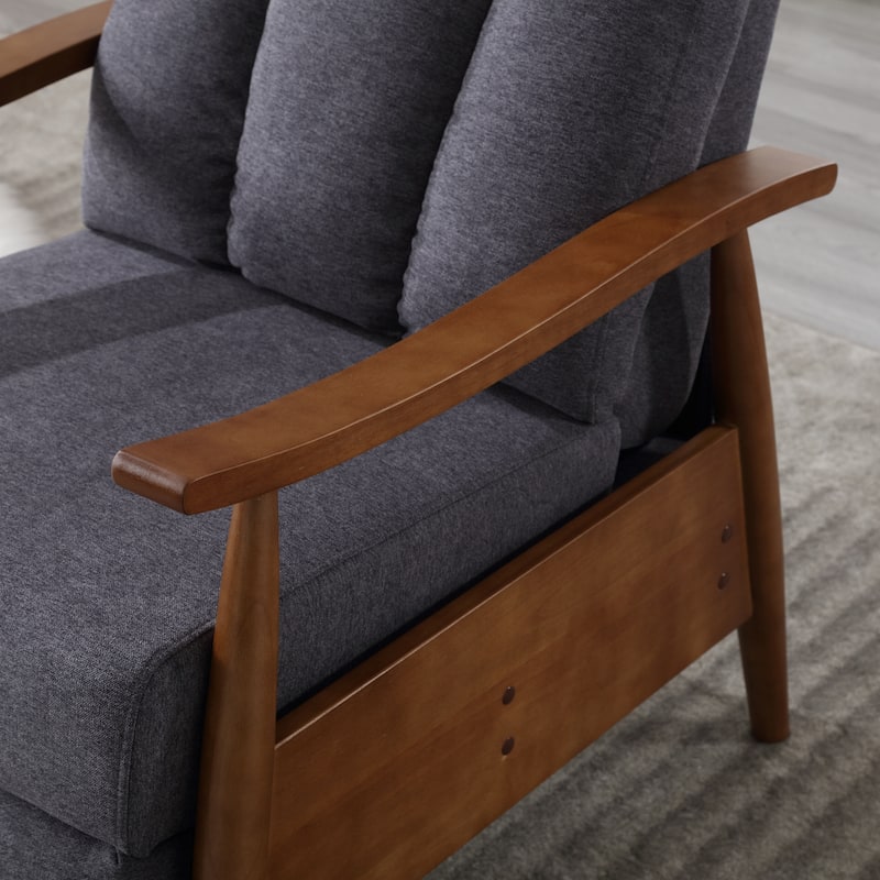 Dark Gray 26.38" Adjustable Chaise Lounge Chair