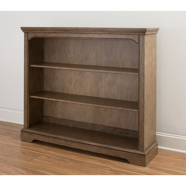 slide 2 of 3, Hanley 56" Wide Hutch/Bookcase, Cashew