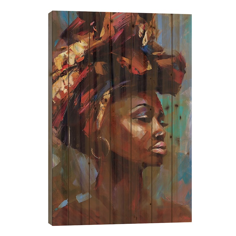 Let You Love Me Print On Wood by Tatyana Yabloed - Multi-Color - 26x18x1.5