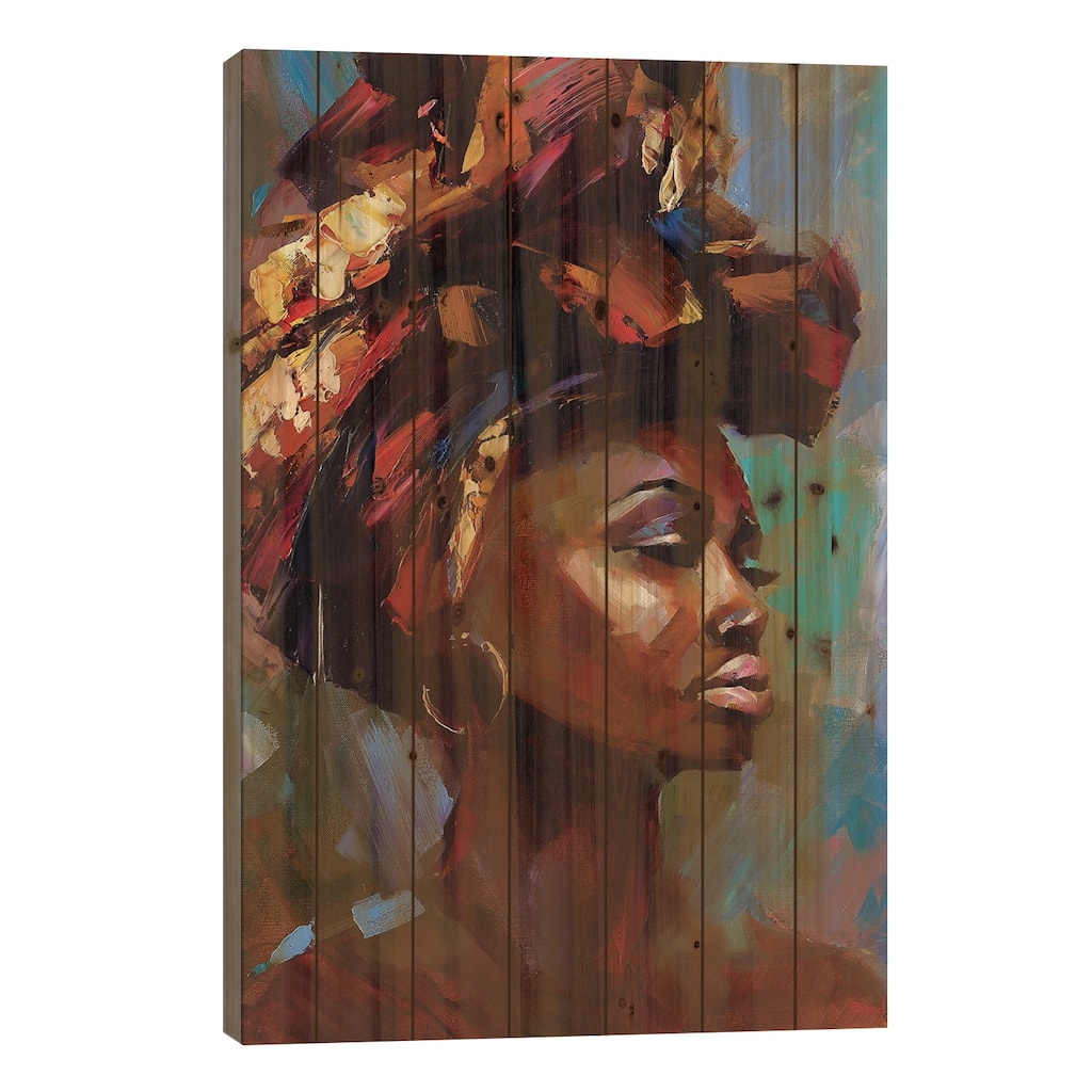 Let You Love Me Print On Wood by Tatyana Yabloed - Multi-Color