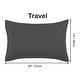 preview thumbnail 14 of 46, 2 Pcs Zippered Pillowcases, Brushed Microfiber Pillow Case Cover Travel(14"x20") - Grey
