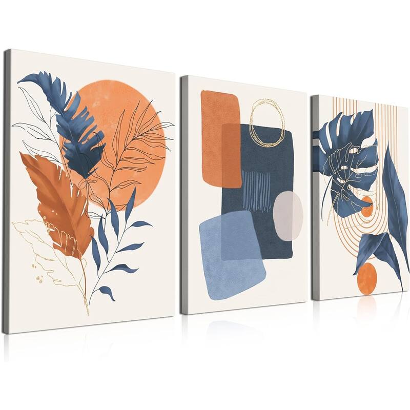 Boho Wall Art Painting Set of 3 - 16 x 24
