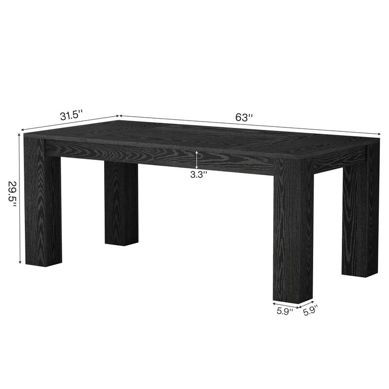 63 Inches Modern Executive Desk Large Office Computer Table