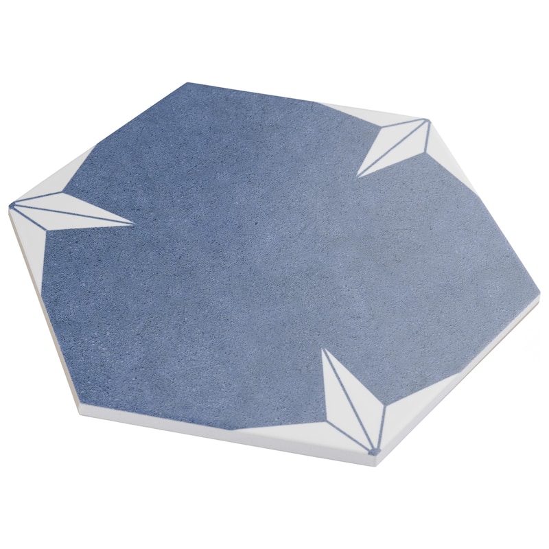 Merola Tile Stella Hex Day 8-5/8" x 9-7/8" Porcelain Floor and Wall Tile