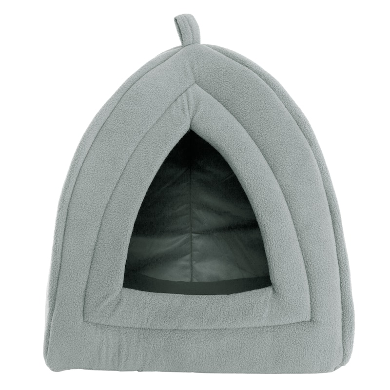 Petmaker Cozy Kitty House Cave Plush Cat Tent Bed with Removable Foam Cushion