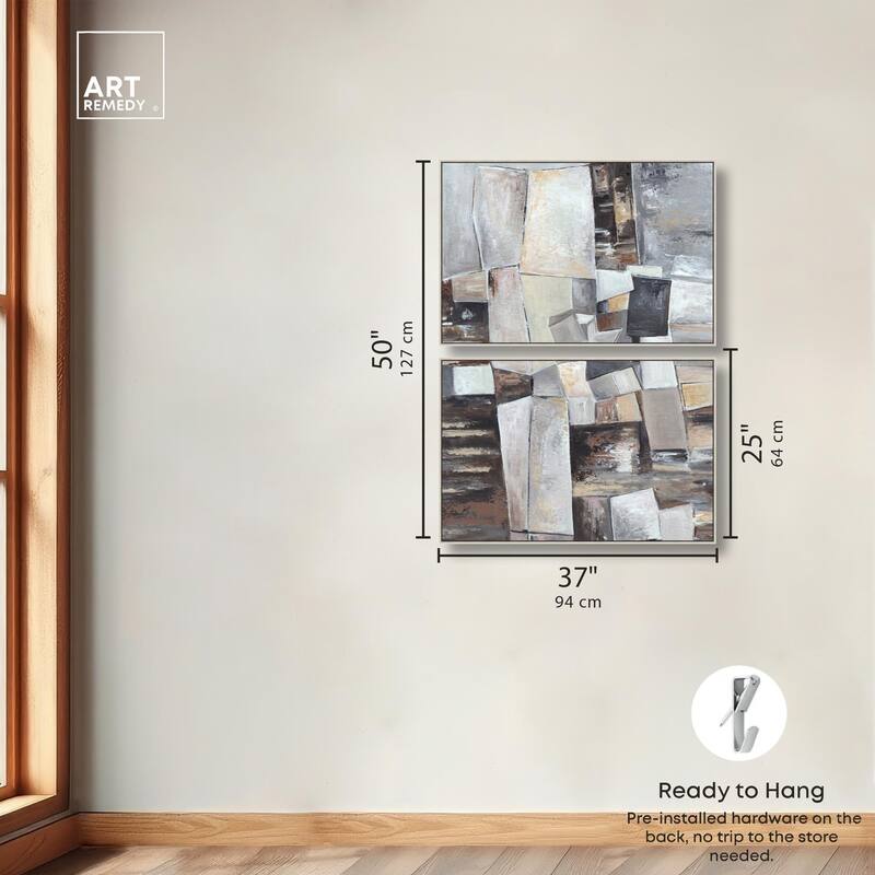 Inside the Future Canvas Set of 2 by Art Remedy