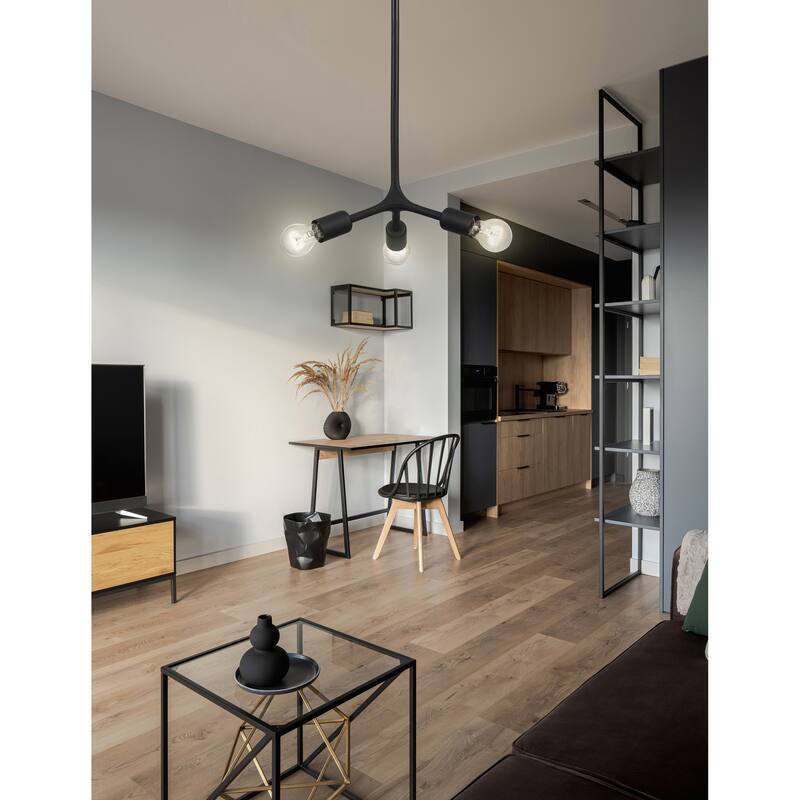 Eglo Bocadella 3-light Matte Black Ceiling Light - Matte Black