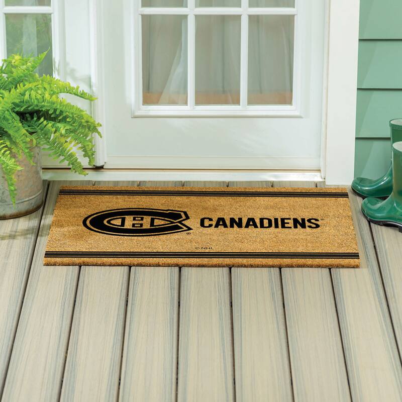Montreal Canadiens Monochrome Indoor/Outdoor Coir Door Mat