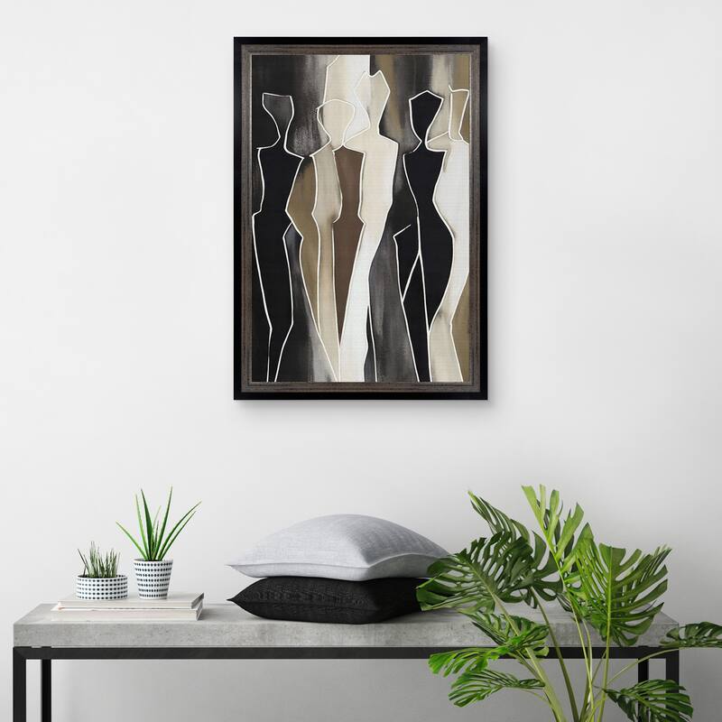 Masterpiece Art Gallery| Shapes by Creative Studio - Framed Canvas Art Print