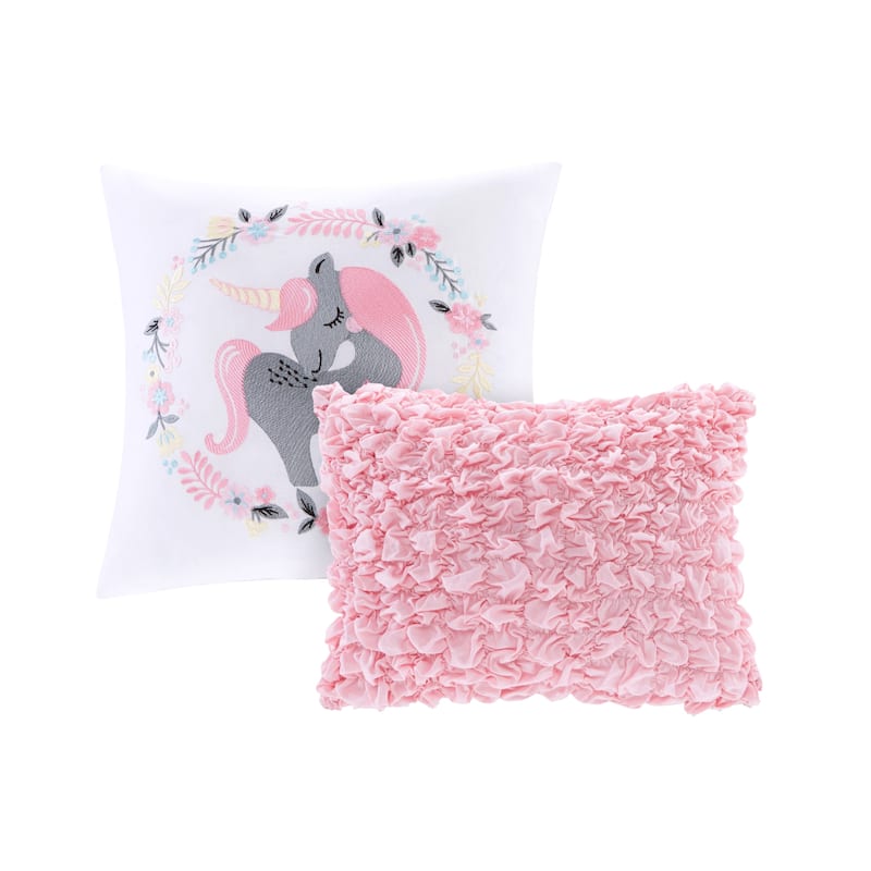 Intelligent Design Kids Bliss Pink Cotton Printed 5-piece Comforter Set