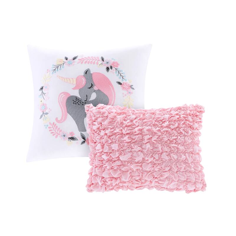 Intelligent Design Kids Bliss Pink Cotton Printed 5-piece Duvet Cover Set