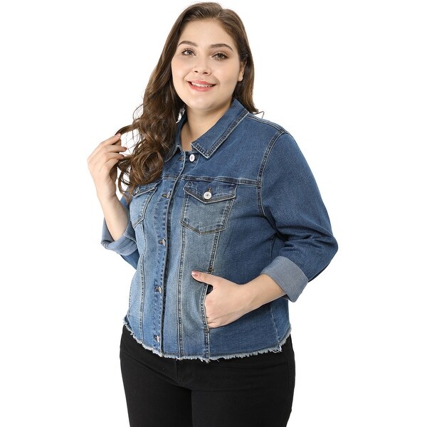 sweater jean jacket plus size
