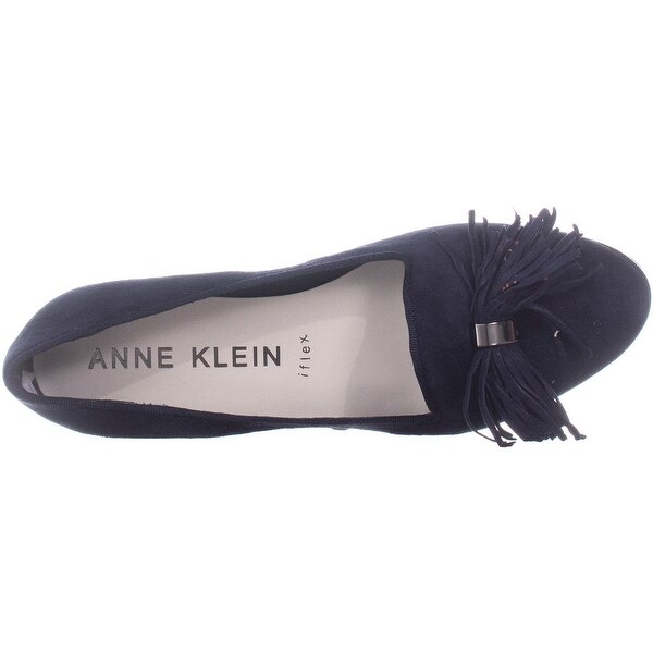 anne klein navy loafers