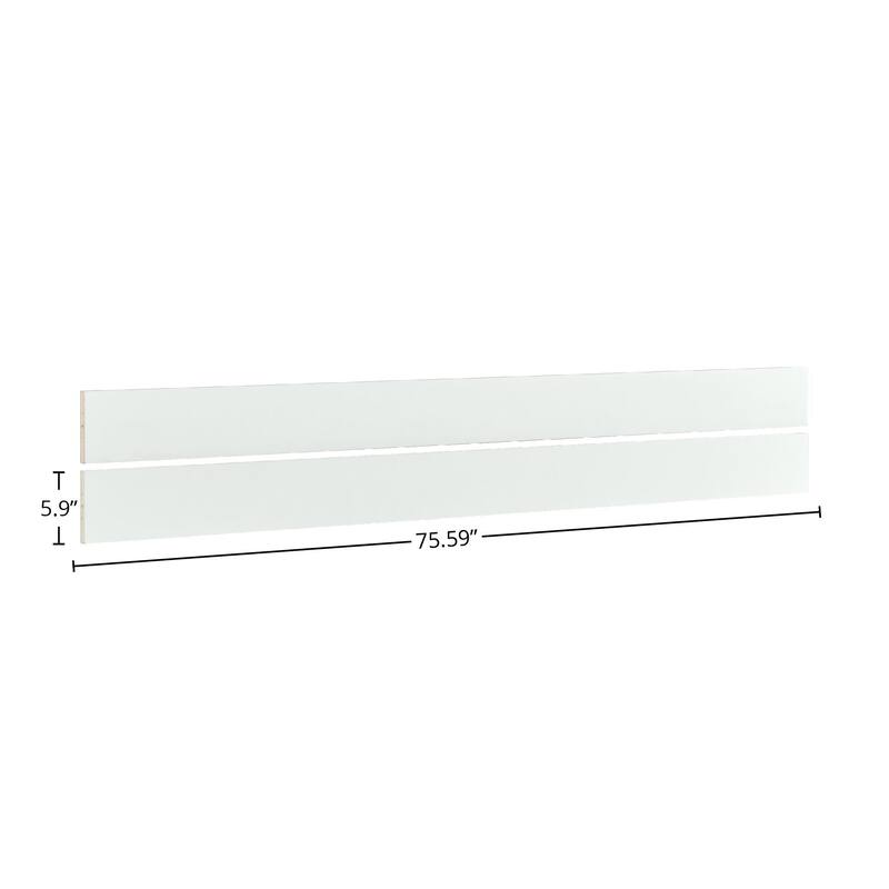 Tahoe Youth 55" Wide Full Size Bed Rail, Sea Shell