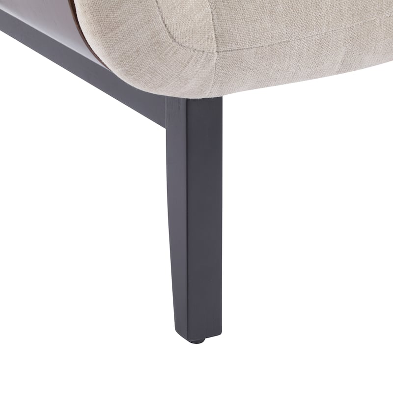 Christopher Knight Home -Daniel Solid Wood And Fabric Armchair