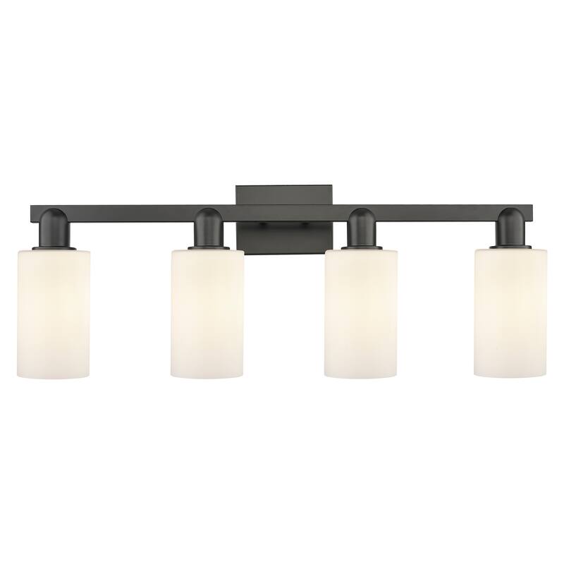 Innovations Lighting Endless Possibilities Arcadia - Clymer - 4 Light 31" Bath Vanity Light - Matte White/Matte Black