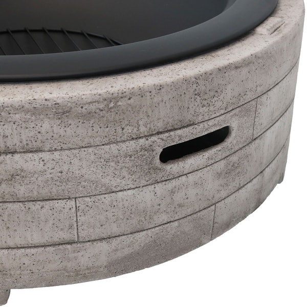 Shop Sunnydaze Large Faux Stone Wood Burning Fire Pit Ring With