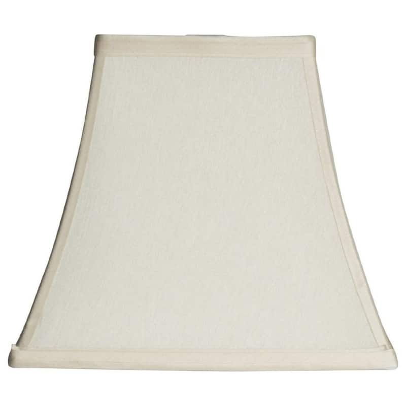 Silk Square Cut Lampshade, 5.25 inch Top, 9 inch Bottom, 8 inch Slant