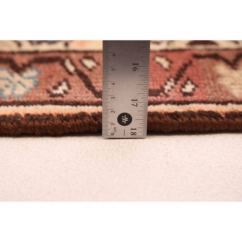 ECARPETGALLERY Hand-knotted Antalya Vintage Dark Red Wool Rug - 6'6 x 9'9