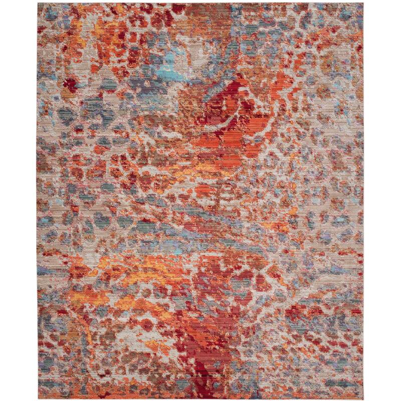 SAFAVIEH Valencia Iona Distressed Vintage Boho Oriental Polyester Rug