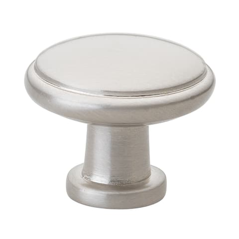 GlideRite 1.125-inch Satin Nickel Round Ring Knobs (Pack of 25) - Pack of 25