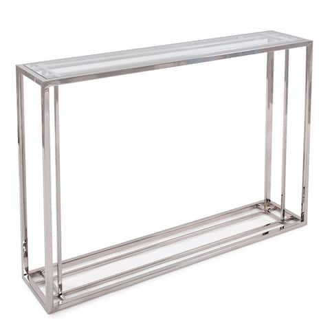 Echo Stainless Steel Console Table