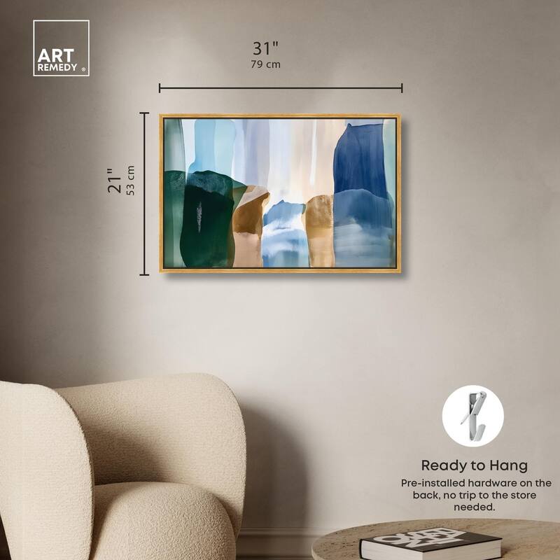 Contoured Calm II Canvas by Art Remedy