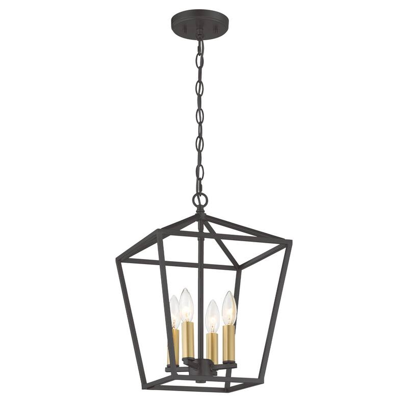 Finnick 4-light Modern Farmhouse Lantern Kitchen Island Pendant with UL Certified