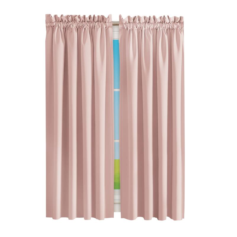Madison Room-Darkening Solid Color Curtains